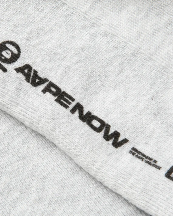 AAPE  AAPENOW moonface logo socks for Men | Best Price UAE